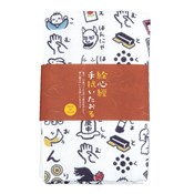 Kurochiku Fashionable Tenugui Towel, Pictographic Heart Sutra