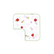 Kurochiku Soft Microfiber Mini Handkerchief, Cherry Blossom Rabbit 