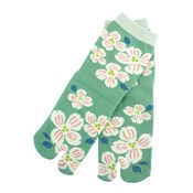 Kurochiku Culture Socks, Tabi-Type, Flowering Dogwood