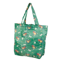 Kurochiku Japanese-Pattern Eco Bag, Cat & Rose