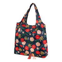 Kurochiku Japanese-Pattern Shopping Eco Bag, Common Poppy