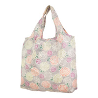 Kurochiku Japanese-Pattern Shopping Eco Bag, Chrysanthemum Flower