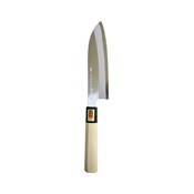 Sakai Ichimonji Kichikuni White Steel Santoku Knife, 180mm