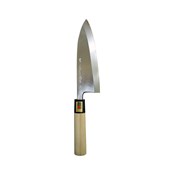 Sakai Ichimonji Kichikuni White Steel Deba Knife, 180mm