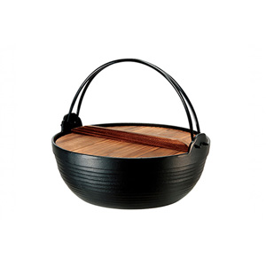 Nambu Ironware Round Cooking Pot 27㎝ (IH compatible)