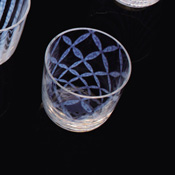 Taisho Roman Edo Glass, Tumbler, Lattice