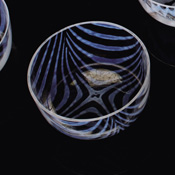 Taisho Roman Edo Glass, Bowl, Makiage