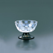 Taisho Roman Edo Glass, Ice Cup, Checkered