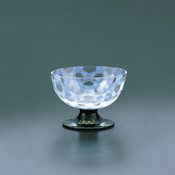 Taisho Roman Edo Glass, Ice Cup, Polka Dot 
