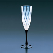 Taisho Roman Edo Glass, Fruit Wine, Polka Dot, Black