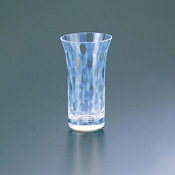 Taisho Roman Edo Glass, Shot Beer Glass, Polka Dot 