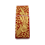 Kutani Ware USB Memory Stick, Gold Brocade Chinese Phoenix Pattern 