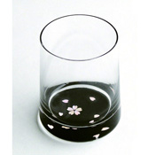 Toyama Prefecture, Glass, Cherry Blossom (w/Shell) Black