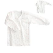 Printed Interlock-Knit Long-Sleeved 1-Button Shirt 