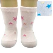 Star-Pattern Newborn Socks 