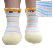 條紋圖案嬰兒襪
