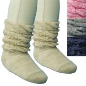 Crumpled Marble-Pattern Socks 