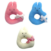 智育玩具 兔子 嬰兒 熱熱鬧鬧  嘩啷嘩啷 日本製