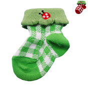 Ladybug Newborn Baby Socks (Made in Japan)