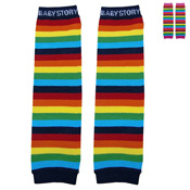 Rainbow Stripe Legwarmers (Made in Japan)
