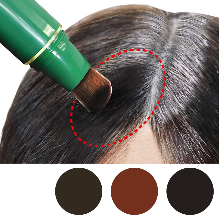 Hidaka Point Haircolor Gray Hair Concealer 3-Piece Set 