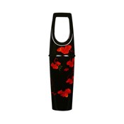 Yakumonuri Lacquerware, Single-Flower Vase w/Two Lips (Ivy)