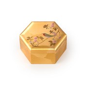 Cherry Blossom & Birds, Gold Leaf Small Box