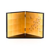 Cherry Blossom & Birds, Folding Screen w/Stand