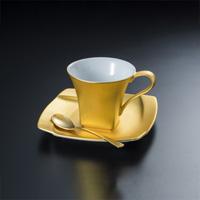 Pure Coffee Cup & Saucer (w/Spoon)